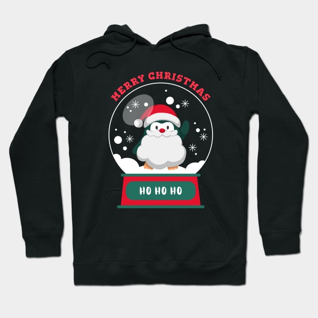 Merry Christmas Penguin Hoodie by MONMON-75